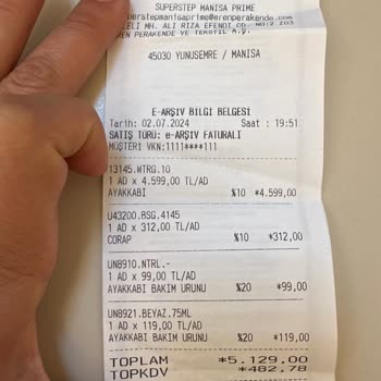 SuperStep Manisa Prime Şubesi Bana Olmayan Ayakkabıyı Sattı