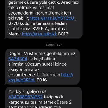 Aras Kargo'nun Rızam Olmadan Telefon Numaramı Kullanması