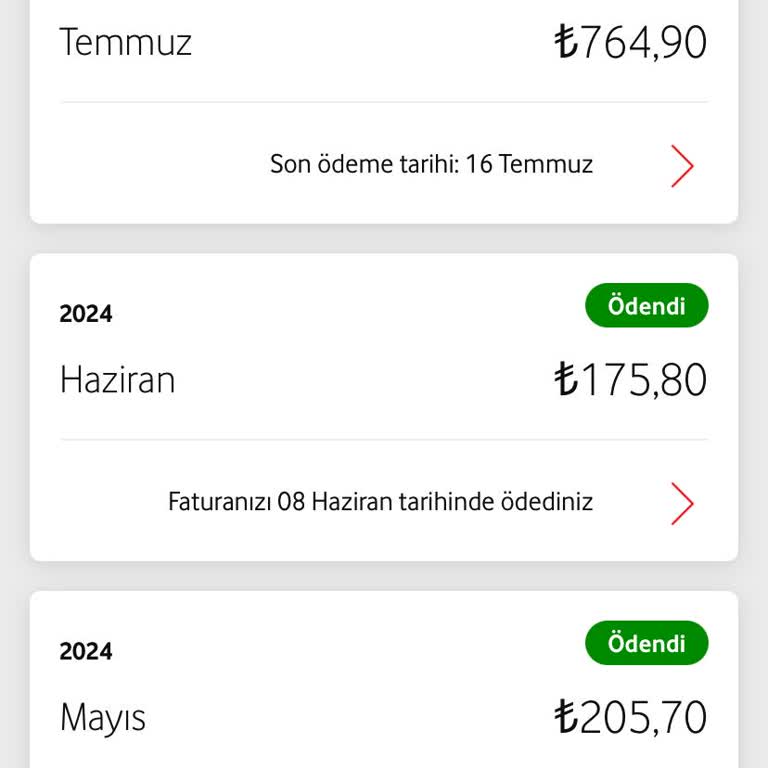 Vodafone 175 TL Lik Faturamı Bana Haber Vermeden 764 TL Yaptı