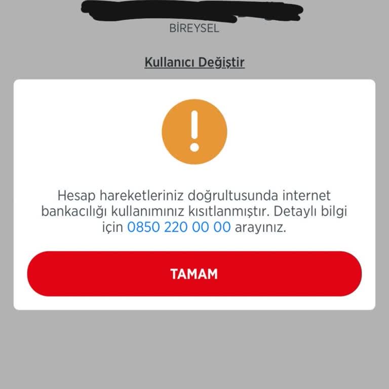 Ziraat Bankası Haksız Yere İnternet Bankacılığımı Kısıtladı.