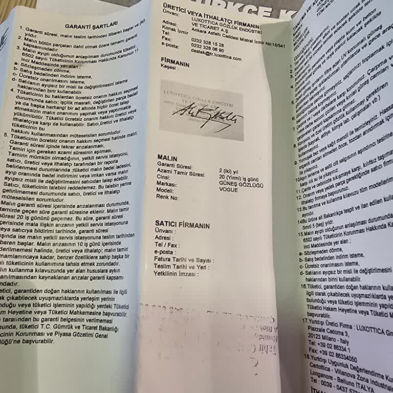 Zer Optik Kaşe İmza Yok Sahte