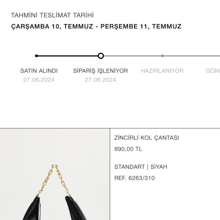 Zara Siparişim Kargoya Verilmiyor