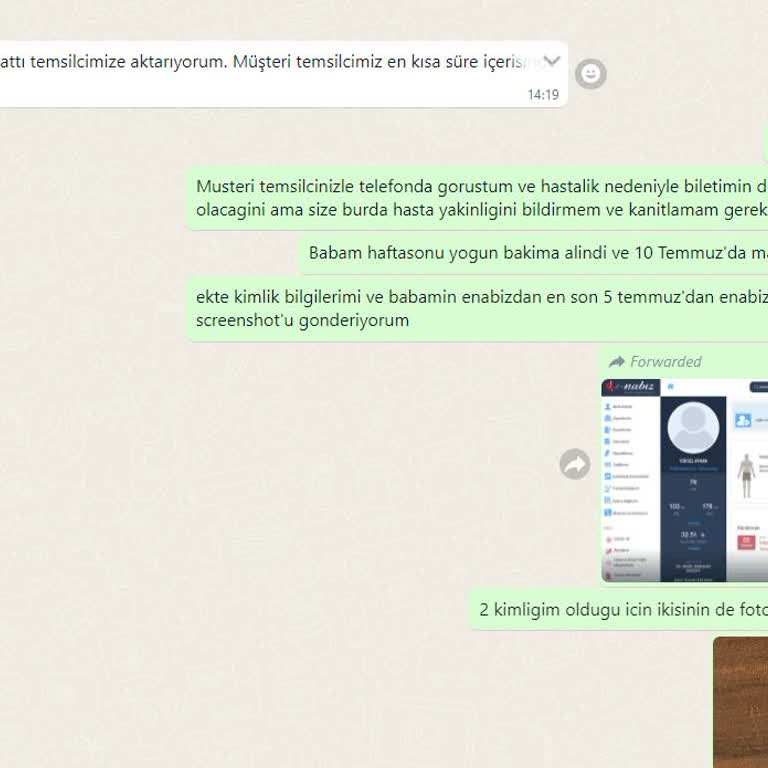 Sunexpress Bilet Değişikliği Ve Yoğun Bakım Mağduriyeti