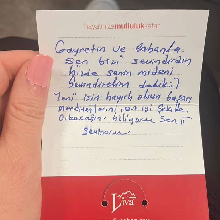 Liva Pastanesi (livashop.com) Liva'nın Not Özensizliği
