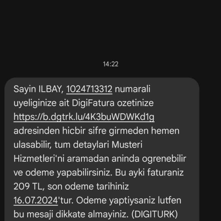 Digiturk Hediye Aboneliği İptal Etmeme Rağmen Ücret Talep Ediyor