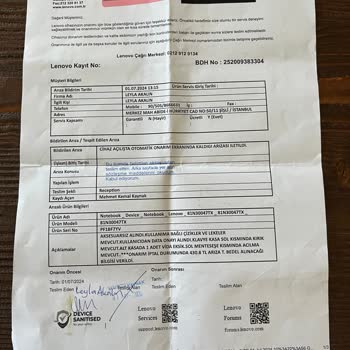 Lenovo Bilgisayar Lenovo Yetkili Servis