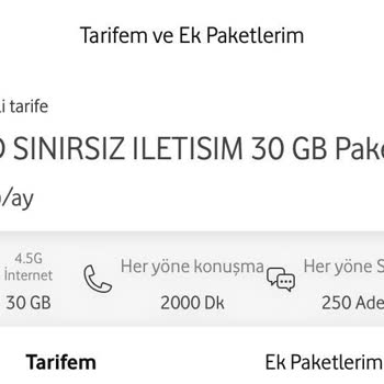 Vodafone Hatalı Tarife Geçişi