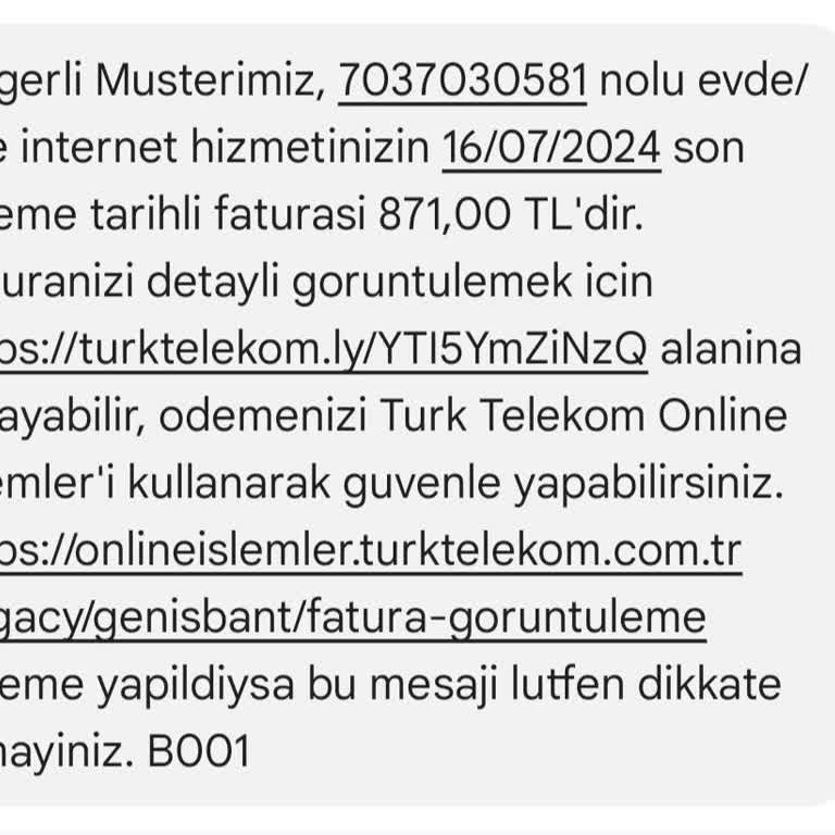 Türk Telekom Genel Merkezi İnternet Hizmetleri