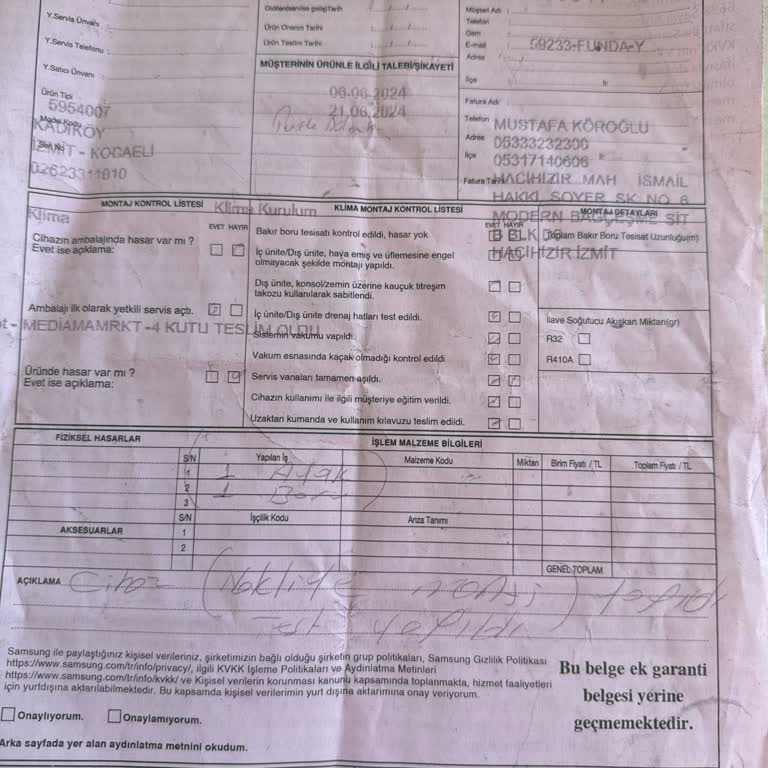 Samsung Klima Sıfır Kutudan Arızalı Çıktı Ve Değişim Yapılmadı Bir Ay