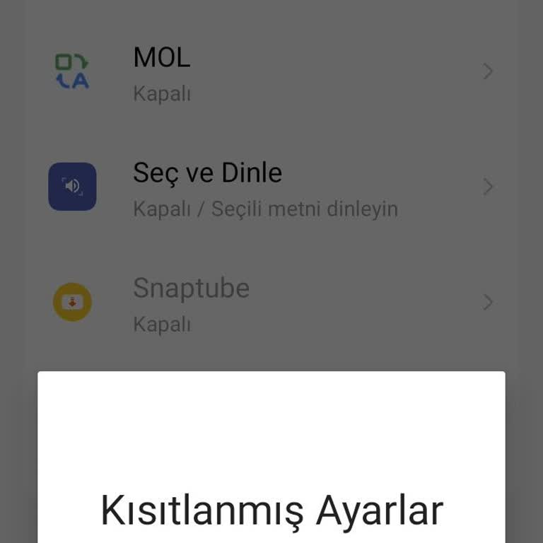 Tecno Mobile Spark Kısıtlanmış Ayarların Açılması
