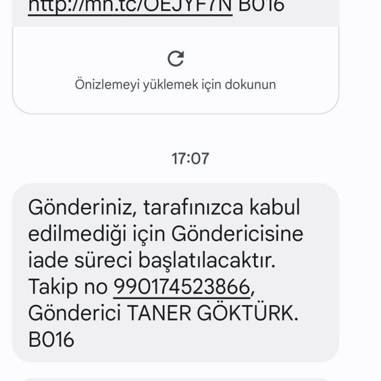 MNG Kargo Kargomu Getirmeden Geri Gönderiyorlarmış.
