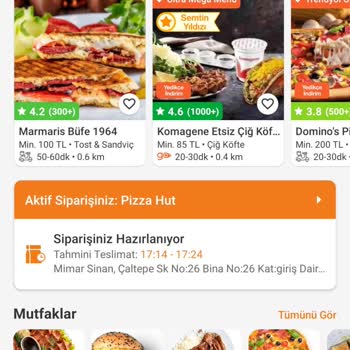 Trendyol GO Ve Pizza Hut Sorumsuzluğu