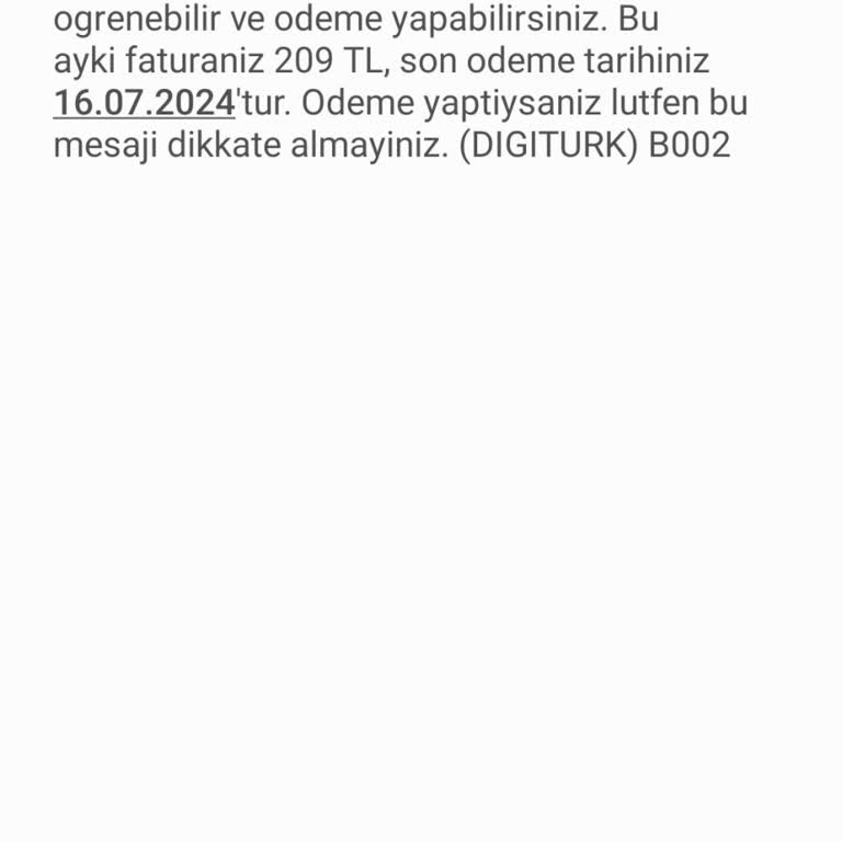 Digiturk Eğlence Paketi Hediye Olan Pakete Fatura Yansıtmaları
