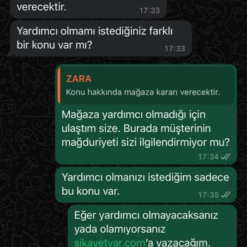 Zara Mağazası İade Sürecinde Müşteri Mağduriyeti