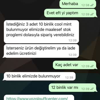 Vozol Center Para İadem Yapılmıyor!