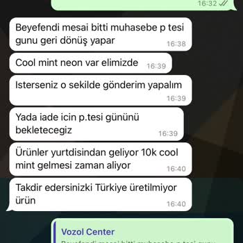 Vozol Center Para İadem Yapılmıyor!