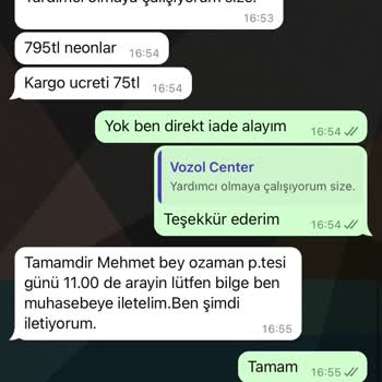 Vozol Center Para İadem Yapılmıyor!