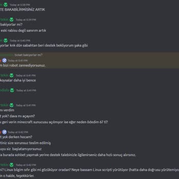 Rabisu Web Hosting Rabisu Hosting Kötü Destek Ve İade Sorunu - Minecraft Sunucu Problemi