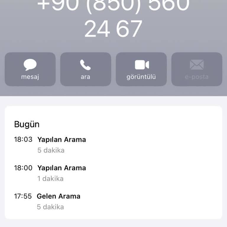 0850 560 24 67 Numaradan Şikayetçiyim Aranıyorum Habire