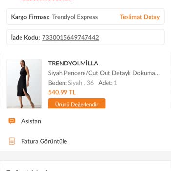 Trendyol Milla Siparişim Kayıp!