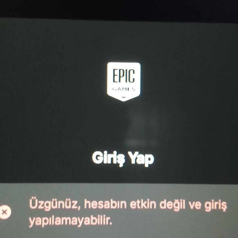 Yardım Edin Epic Games Hesabım Gitti