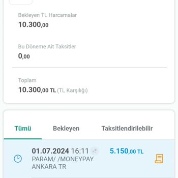 MoneyPay Epttavm Üzerinden Yapılan Alışverişte Hesabımdan Yüksek Miktarda Para Çekildi