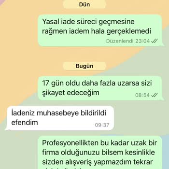 Meri Store Ürün İade Ücretimi Yatırmıyorlar