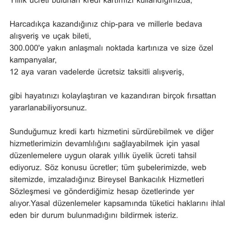 Akbank Kredi Kartı Aidatı!