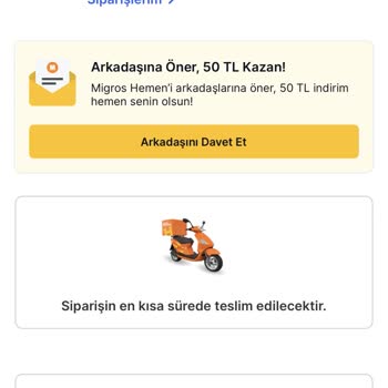 Migros Hemen Bayat Ürün İade Almıyor.