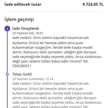 Garanti BBVA İade Ettiğim Ürünün Taksitlerini Ödüyorum