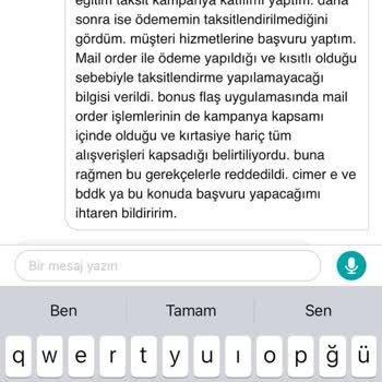 Garanti Bankası BonusFlaş Egitim Ödeme Kampanyası Şikayeti