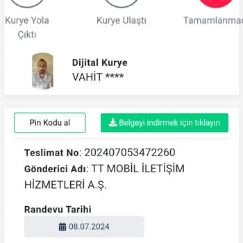 Türk Telekom Kurye Hizmetiyle İlgili Şikayet