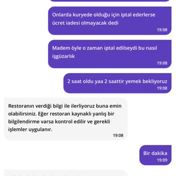 Getir Popeyes Getirden Söylediğim Siparişi 120dk Oyalayıp İptal Etti