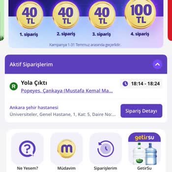 Getir Popeyes Getirden Söylediğim Siparişi 120dk Oyalayıp İptal Etti