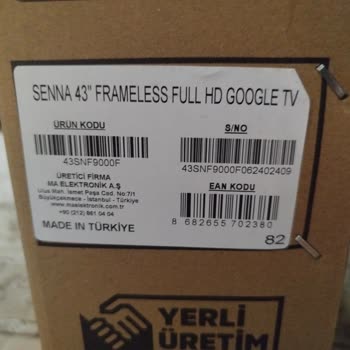 Senna TV Senna 43 TV İçin Ayrıca 450 Lira Kurulum Ücreti Ödedik