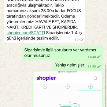 Scatti Yanlış Ürün Teslimatı Ve İletişim Sorunları