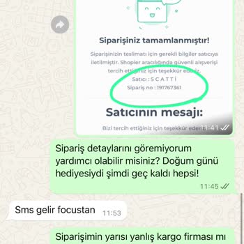 Scatti Yanlış Ürün Teslimatı Ve İletişim Sorunları