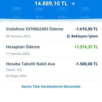 Vodafone Aynı Faturayı İki Ayrı Kartan Çekilmesi