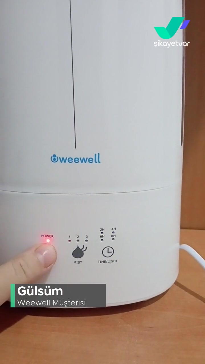 Weewell Oda Nemlendirici Çalışmıyor Kırmızı Işık Yanıyor! videonun kapak resmi