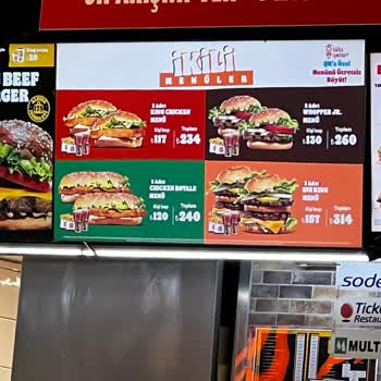 Burger King Rezil Burger Menüsü