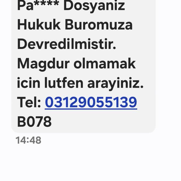 T.SUNBUL HUKUK (SMS) Yanıltıcı Hukuk Bürosu Mesajları Hakkında Şikayet