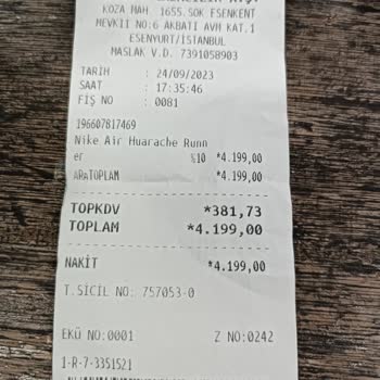 Sneaks Up Üretici Hatası Değişim Yapılmıyor