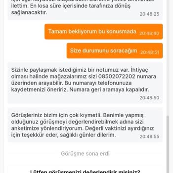 Migros Sanal Market Eksik Sipariş