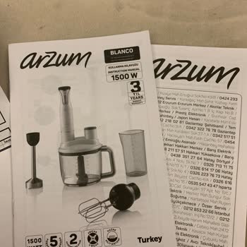 Arzum Blanco Multi Blender Başlık Arızası