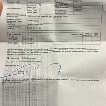 Samsung Buds Live Kulaklık Arıza Ve Sorunun Giderilmemesi