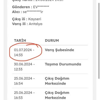 A101 1 Aydır Gelmeyen Sipariş