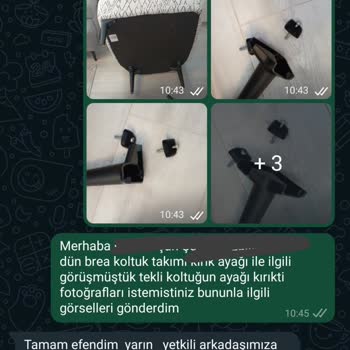 Divanev'den Aldığım Koltuk Takımının Tek Ayağı İçin 3 Aydır Bekletiliyorum