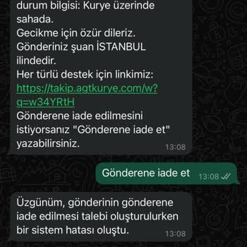 AGT Kurye (aynigunteslim.com) 45 Gündür Teslim Edilmeyen Banka Kartları Ve Çözüm Bulamayan Destek