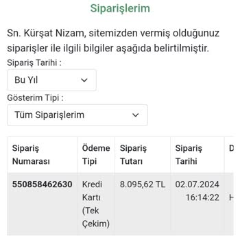 Kalitek Damlama Sulama Sistemleri Siparişimi Göndermiyor
