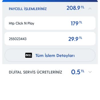 Turkcell Faturalı Htp Clink N Play
